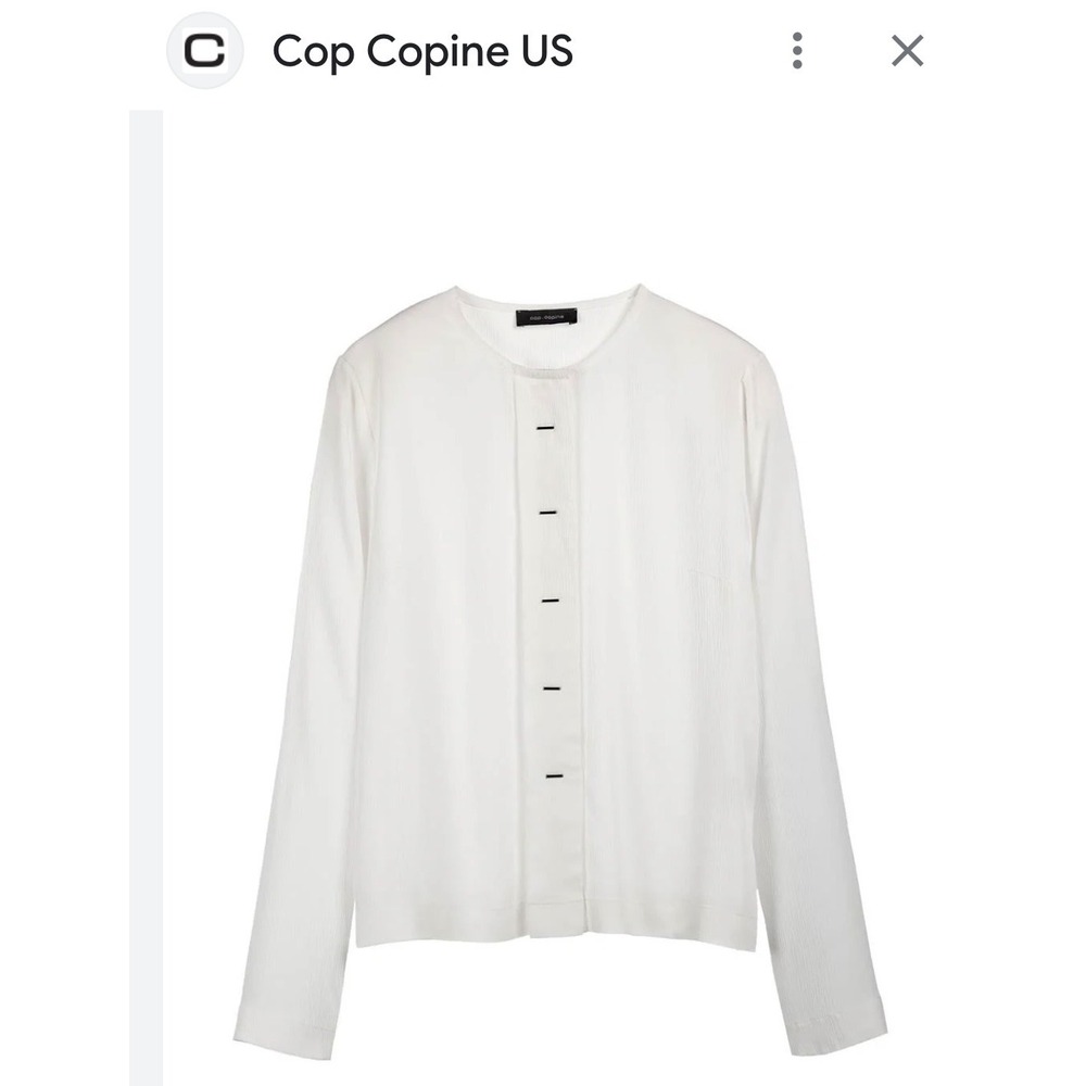 RARE Cop. Copine Paris Ivory Myoga Stretch Tunic $245 Perfect S 42-M